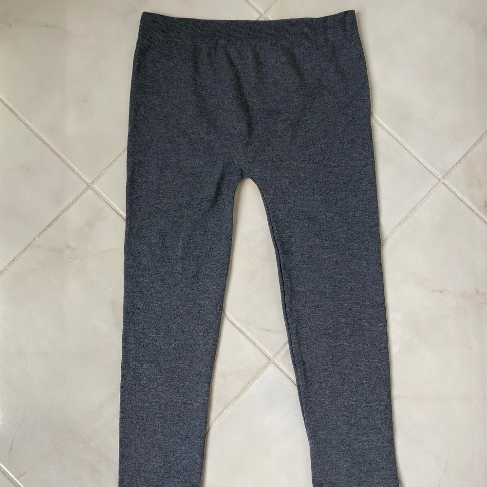 Poof leggings gray girl Medium 10/12